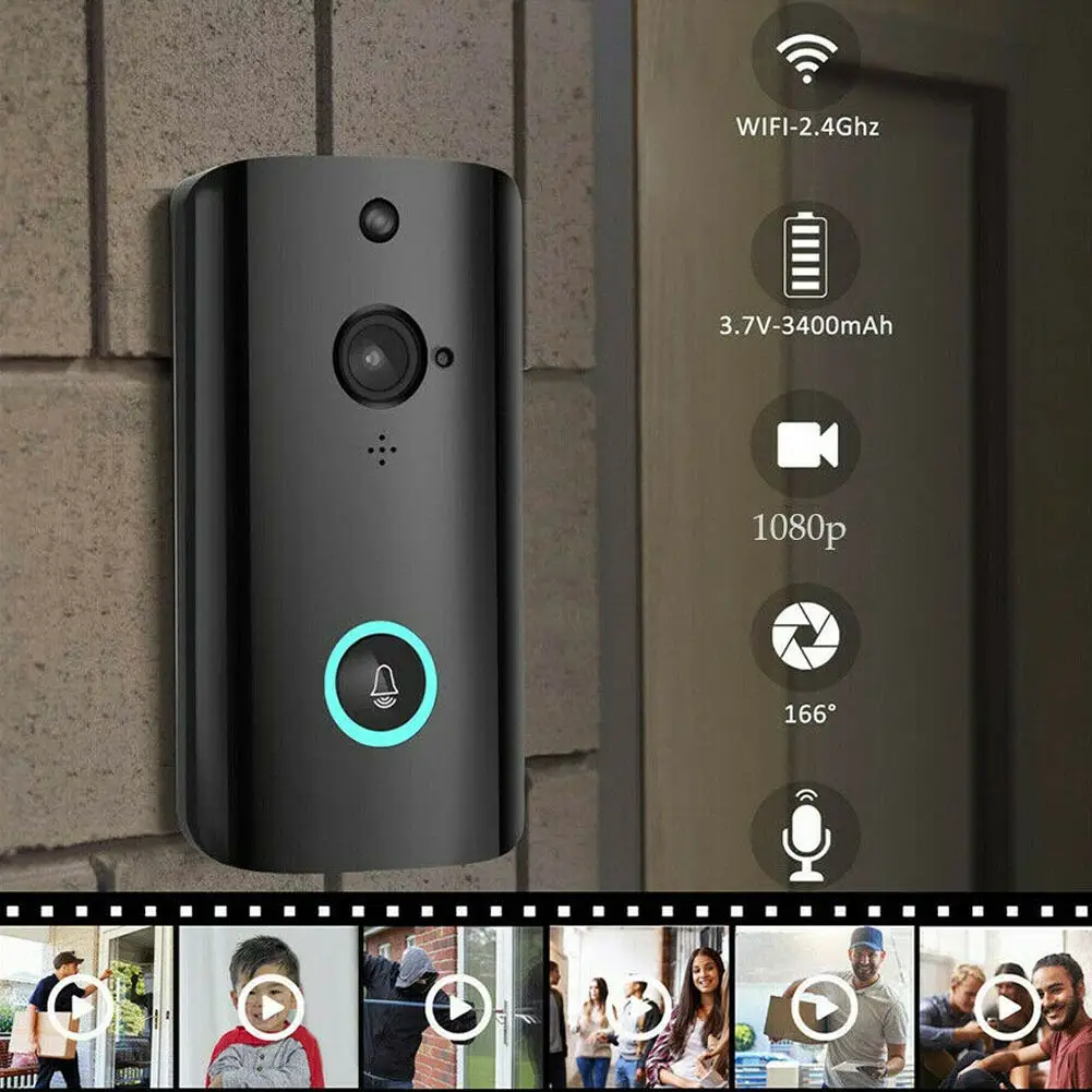 

1080P Smart WIFI Security Doorbell Wireless Video Phone Camera with Night Vision HSJ-19