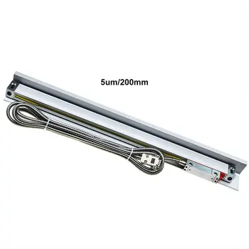 

High Precision 1um/5um Linear Encoder/Sensor/Ruler Scale Measuring Tools Length 100 200 300 400 mm for Machines