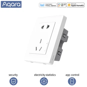 

Aqara wall socket Smart Socket Wireless Wall Outlet Switch Wireless Remote Plug smart homekit zigbee for mihome app