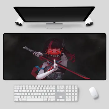 

XGZ Exquisite anime mouse pad large size girl pattern table mat home gaming keyboard mat non-slip waterproof