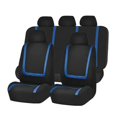 Универсальный чехол для автомобильных сидений, 9 шт. в наборе, чехлы для автомобильных сидений, аксессуары для интерьера, автомобильные аксессуары, защита для автомобильных сидений - Название цвета: 9Pcs Sets Blue