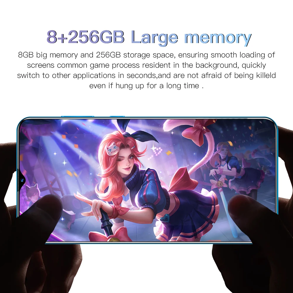 Câmera de Impressão 8gb + 512gb 32 + 50mp Versão Global Smartphone 6800mah Grande Capacidade Bateria Android Digital Desbloquear Celular M11 6.7 8 + 50mp câmera de impressão digital desbloquear celular