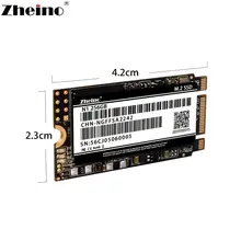 Zheino M.2 2242 256GB SSD SATA NGFF Внутренний твердотельный жесткий диск для ноутбука