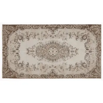 

Handmade Beige Vintage English English Area Rug 120x220 Cm-3'11''X7'3''