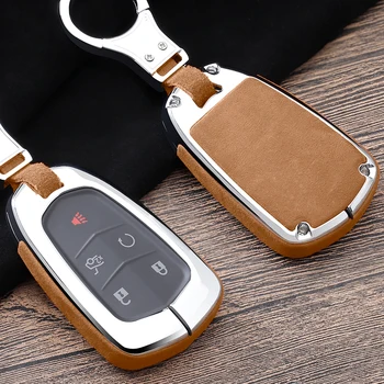 

Faux Flip fur Smart Remote Car Key Protective Case Shell For Cadillac XT5 XTS ATS CT6 CTS Auto Styling Car key Covers