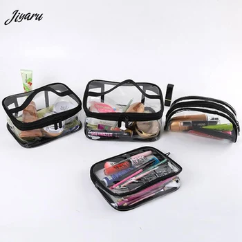 

New Transparent Cosmetic Bags PVC Make Up Pouch Women Beauty Organizer Travel Makeup Bags Female Toiletry Bags Waterproof