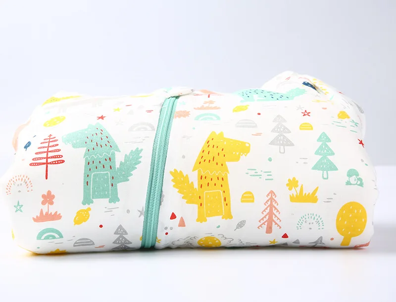 Осенне-зимний хлопковый спальный мешок для малышей, спальный мешок со съемным рукавом для мальчиков и девочек, спальный мешок для малышей, спальные мешки