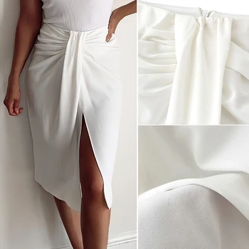 

Elegant Solid Color A-Line Skirt Female High Waist Fashion Short Skirt Slim Sexy Nightclub Style