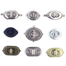

50 Sets Turn Twist Switch Clasps Locks Buckle Metal For DIY Handbag Purse Hardware Shoulder Tool Bag Craft DIY Finding Wholesale