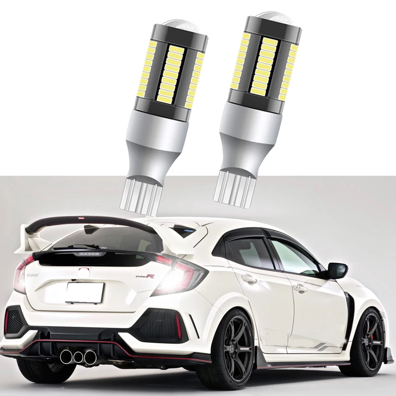 2 шт. Сверхъяркие задние фонари T15 W16W 51SMD для Honda New Civic Sedan/Люк (FC FK) 2016 | Автомобили и