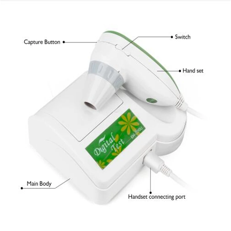  2019 factory price Portable Facial Skin Analyzer / Skin Test Machine For Home Use fast shipping