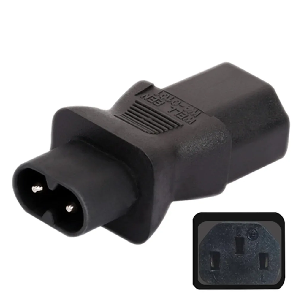 Standard IEC 320 C13 To C8 Adapter, IEC 320 C8 To C13 Power Adapter Good heat dissipation durable