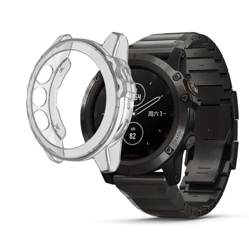 Чехол для часов Garmin Fenix 5x Plus, чехол для часов, ТПУ, защитный чехол, ударопрочный корпус, страховой Чехол, аксессуары