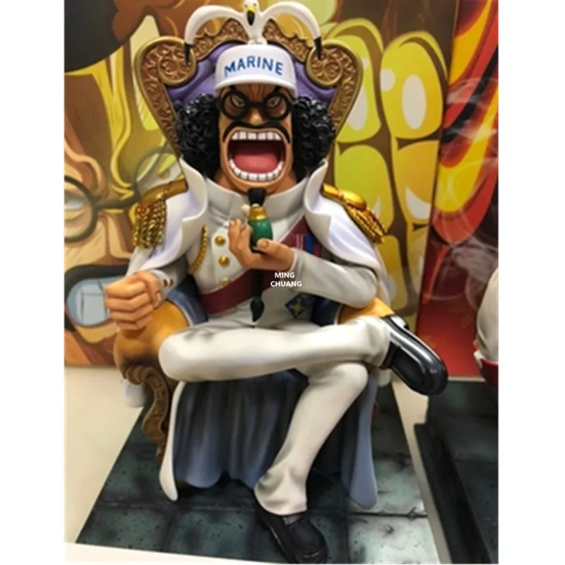 10" One Piece Statue Admiral of the Fleet Bust Sengoku Full-Length Portrait Human-Human Fruit GK Action Figure Toy BOX 25CM V591