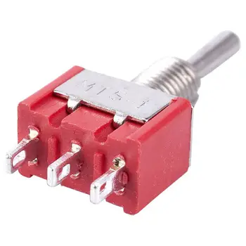 

5 x Mini Momentary (On)Off(On) Toggle Switch Model Railway SPDT 12V,silver