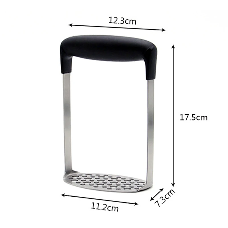 Stainless Steel Potato Pusher Pressed Potato Masher Ricer Puree Fruit Juice Maker Smooth Mashed Potatoes Crusher Kitchen Gadget