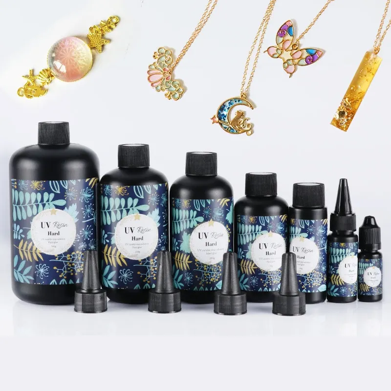 Hard UV Resin Glue Crystal Clear Ultraviolet Curing Epoxy Solar Cure Sunlight Activated DIY Jewelry Making Tools | Дом и сад