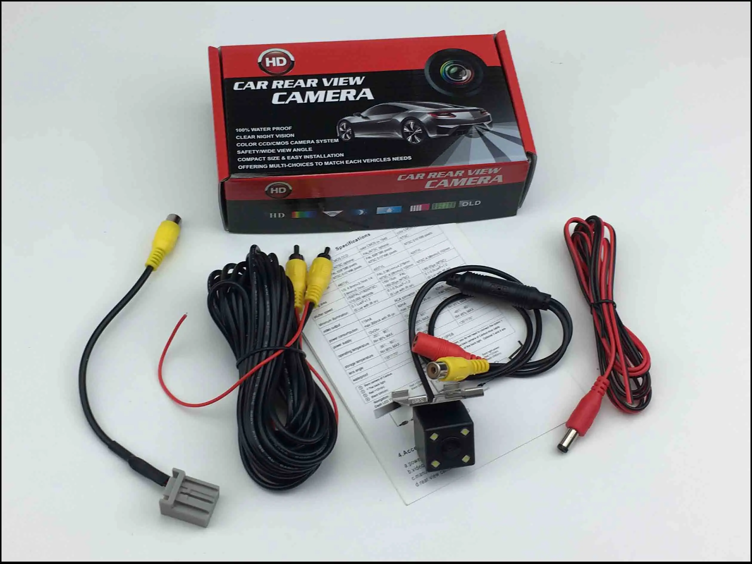JIAYITIAN камера заднего вида для Honda Accord/Inspire резервного копирования Камера/CCD/Ночное видение/Обратный Камера парковки Камера - Название цвета: camera and cable