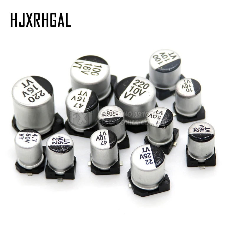 5 stuks tantaal condensator 10V 16V 25V 35V 50V 1UF 2.2UF 3.3UF 4.7UF