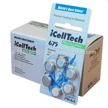 

iCellTech mercury Free hearing aid battery size 675