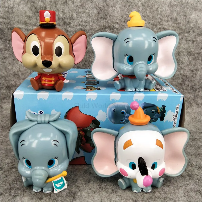 Dumbo Disney фигурка белка слон капсула куклы сборные игрушки Фигурки Коллекционная