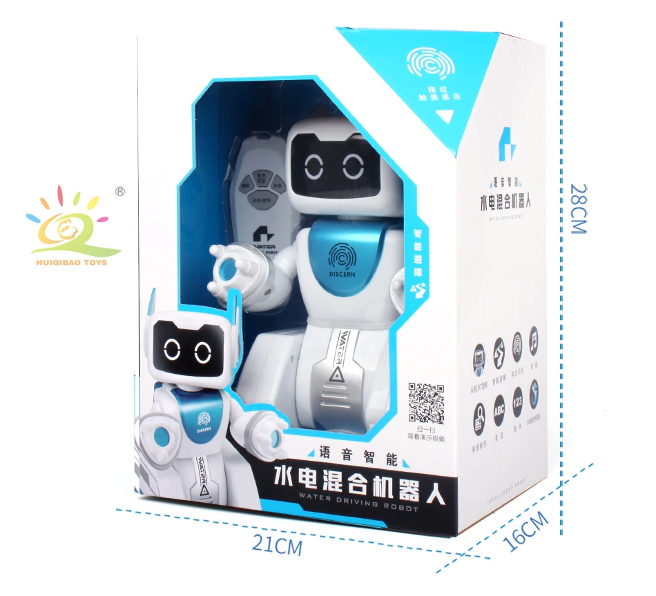 HUIQIBAO игрушки водное Вождение RC робот танец голоса электронная музыка интеллектуальный пульт дистанционного управления фигурка игрушка для детей