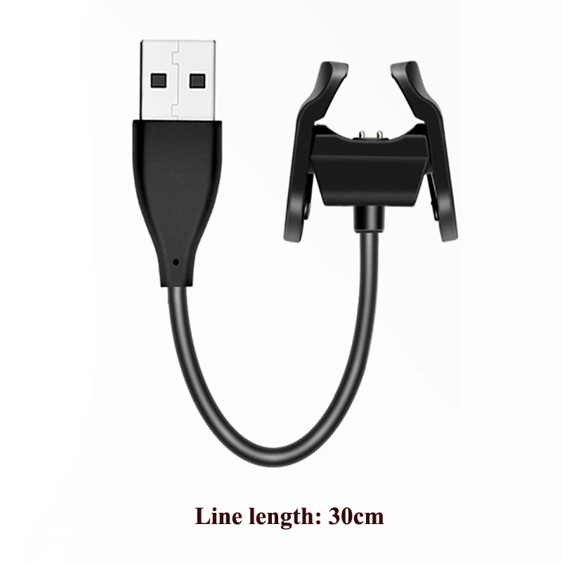 30cm Зарядная база для Xiaomi mi Band 4 3 2 usb зарядный кабель Сменное зарядное устройство mi Band 2 3 4 аксессуары для зарядки - Цвет: 30cm