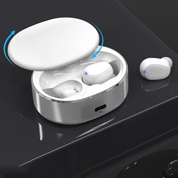 

M3 Bluetooth Headset, TWS Bluetooth 5.0 In-Ear Stereo Sports Sweatproof Wireless Headset with 400Mah Charging Box