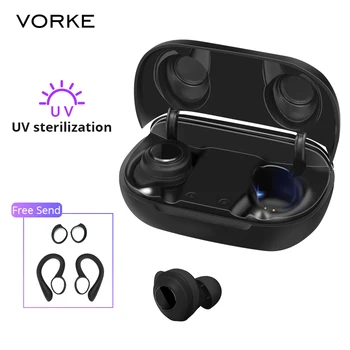 

Vorke T15 Wireless Earphone TWS Bluetooth5.0 Earbuds IPX7 UV Sport Headset with MIC HIFI Stereo LED Digital Display