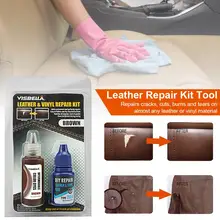 Автомобильный пришивной клей восстанавливающая жидкость склеивание клей ремонт винил Ремонтный комплект отверстие для сиденья трещина Авто нашивка на одежду Ремонтный комплект Кожа восстановление