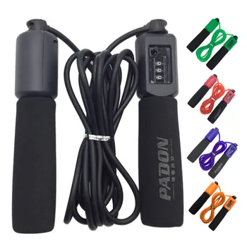 

Jump Ropes with Counter Sports Fitness Crossfit Adjustable Fast Speed Counting Jump Skip Rope Skipping Wire Workout