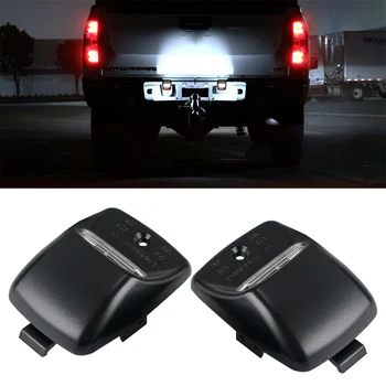 

BEVINSEE Rear Bumper LED License Plate Lights Lamps Kit 6500K White For Toyota Tacoma 2005-2015 Tundra 2000-2013