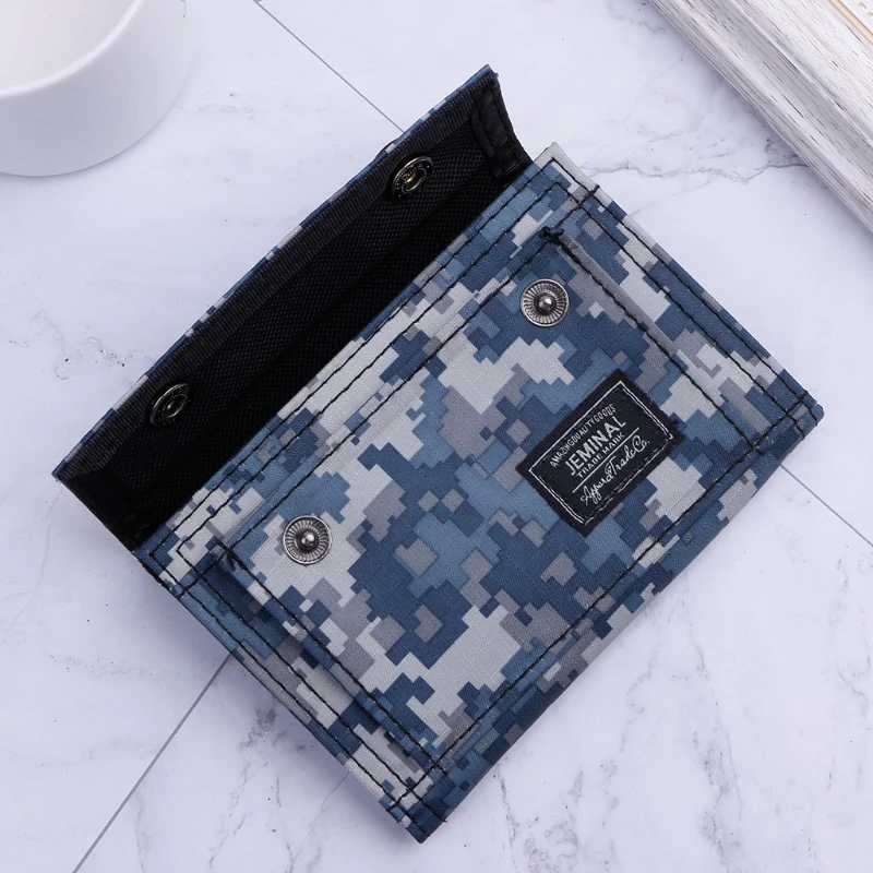 

Men's Stylish Fashional Canvas Clutch Wallet ID Bifold Camo Credit Card Coins Crash Holder Purse Mesh Pocket 2020 New