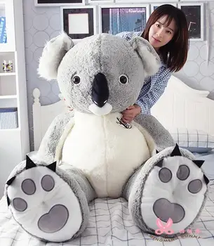 

1 Pcs Nice Soft 80cm Height Australia Koala Cotton Plush Soft Toy Doll Stuffed Animal Birthday Xmas Kid Gift