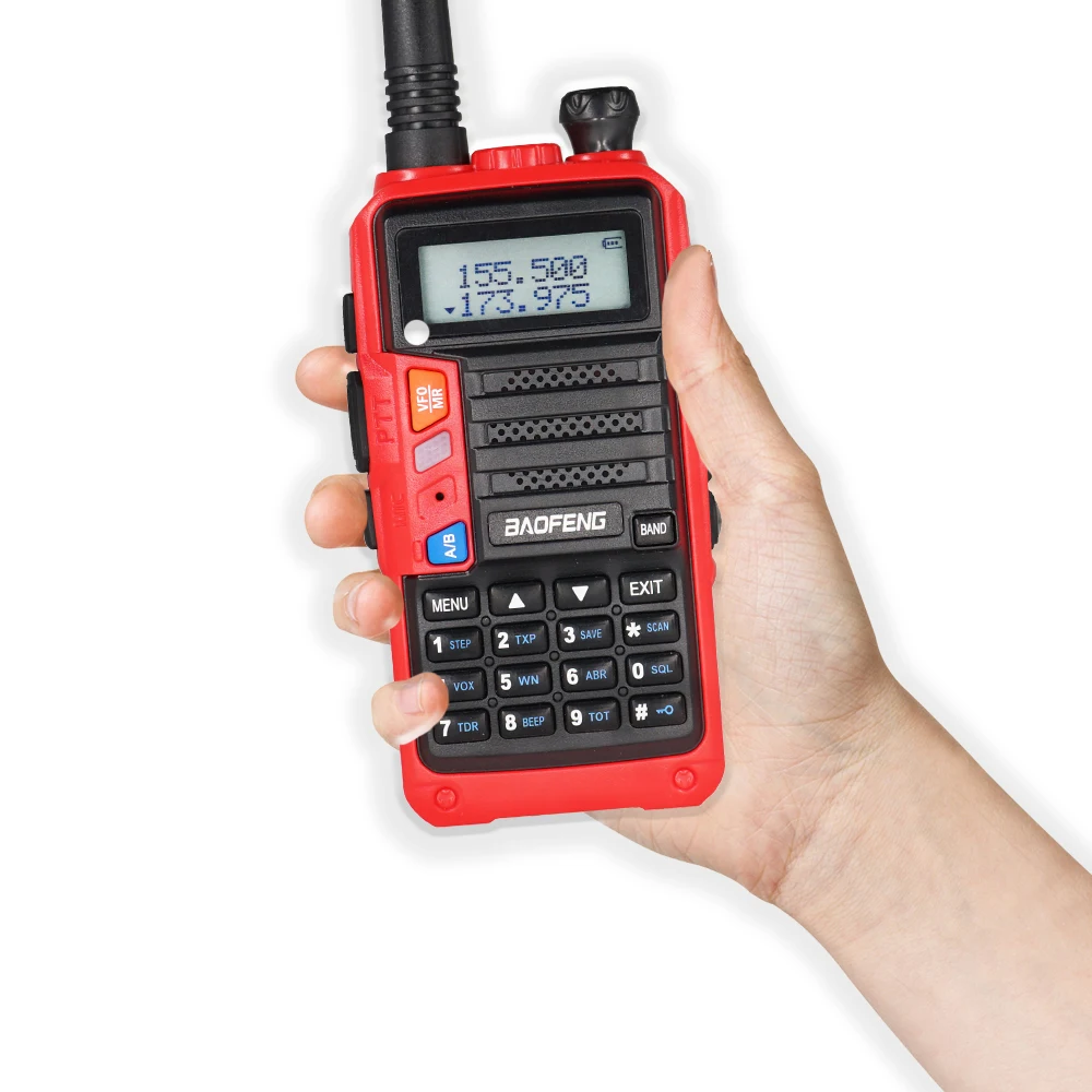 Высокая мощность 8 Вт Baofeng UV 5R Pro Walkie Talkie 10 км двухстороннее радио UV5r портативный