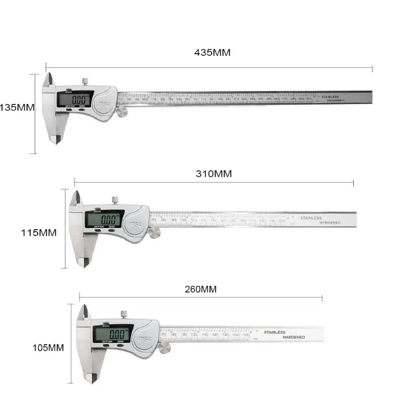Электронный цифровой штангенциркуль с нониусом, 150/200/300 мм водонепроницаемый IP54 цифровой штангенциркуль с нониусом, датчик Нержавеющая сталь штангенциркуль измерительный инструмент