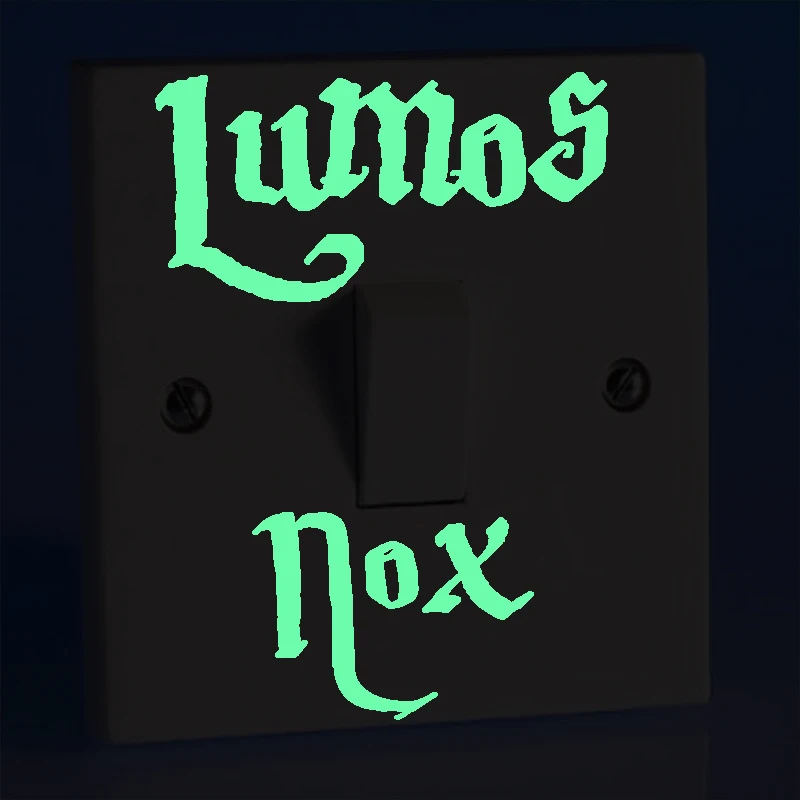 Мультфильм DIY Lumos nox люминесцентный Переключатель стикер светится в темноте звезда Наклейка на стену s для детской комнаты украшение домашний декор