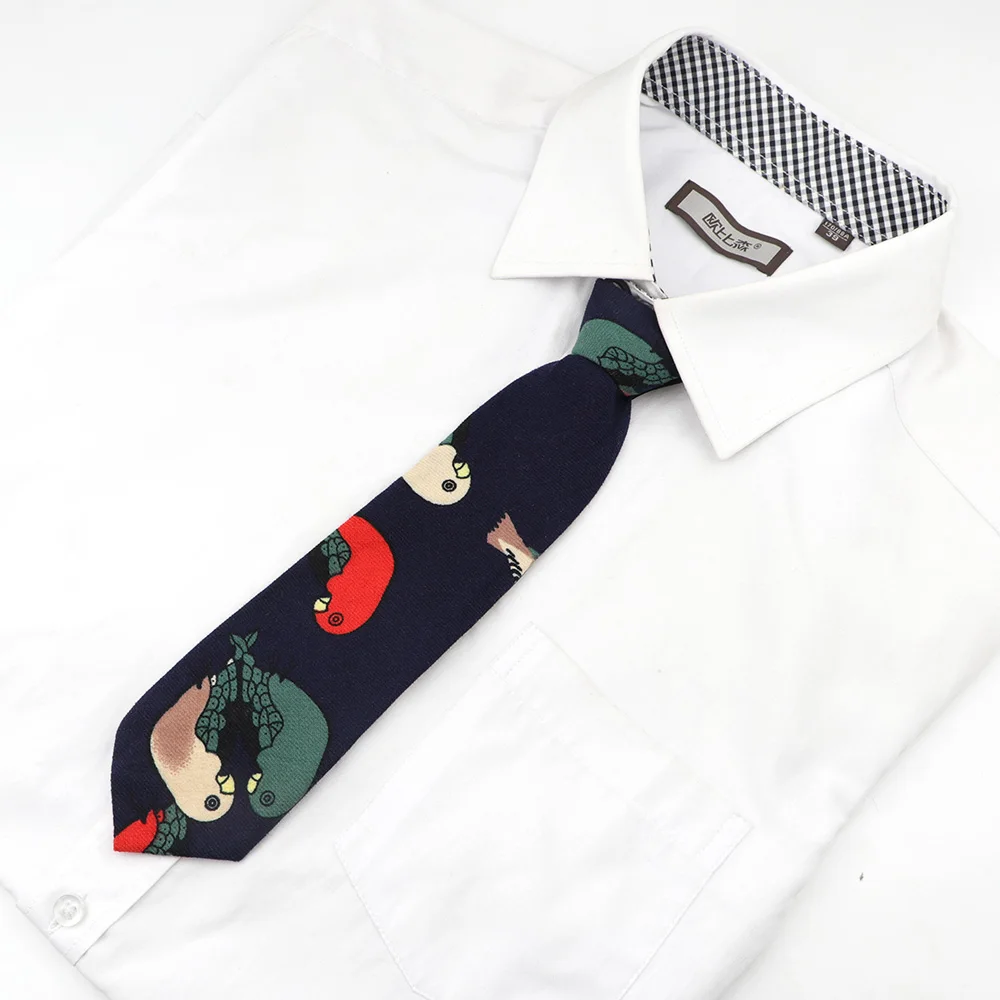 22 Fashion 30cm Cotton Floral Striped Vintage Kids College Casual Necktie Girl Cute School Daily Uniform Bow Tie Shirt Accessories - Цвет: 22