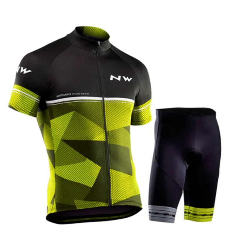 Cycling suit Pro Team Jersey набор Мужская велосипедная Одежда для верховой езды летняя форма с короткими рукавами велосипедные гонки на дорогах одежда Ropa Ciclismo Maillot - Цвет: Cycling suit