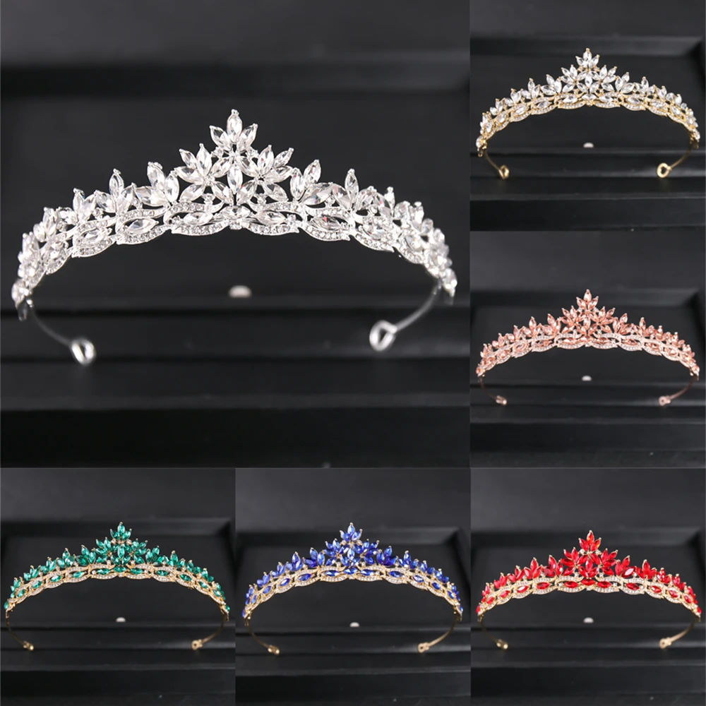 Wedding Bridal Crystal Rhinestone Silver Headband Crown Tiara Hair Jewelry Prom 