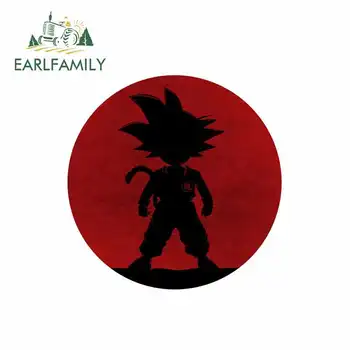 

EARLFAMILY 13cm x 13cm for Dragon Ball Funny Car Stickers Vinyl Sunscreen RV VAN Fine Decal JDM Car Accessories Comic Sign