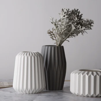 

CREATIVE MODERN NORDIC STYLE CERAMIC VASE GEOMETRIC COLOR FLOWER VASE HOME DECORATION FLOWER ARRANGEMENT ACCESSORIES