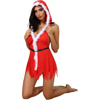 

sling dress nightdress fun pajamas lace passion night christmas large size wedding anniversary hooded