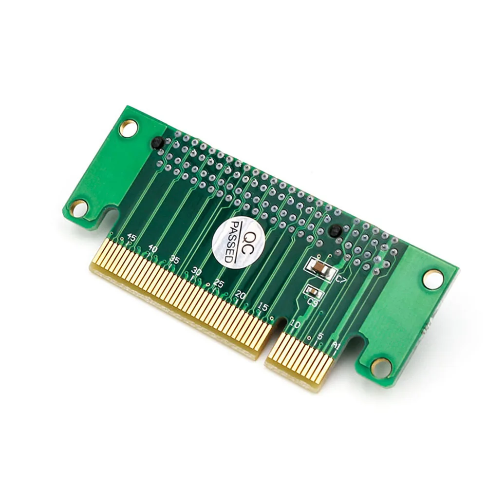 Qиндийский PCI-E PCI Express 8X90 градусов адаптер Riser Card для 1U чехол для компьютера корпус ПК конвертер Плата расширения PC компоненты