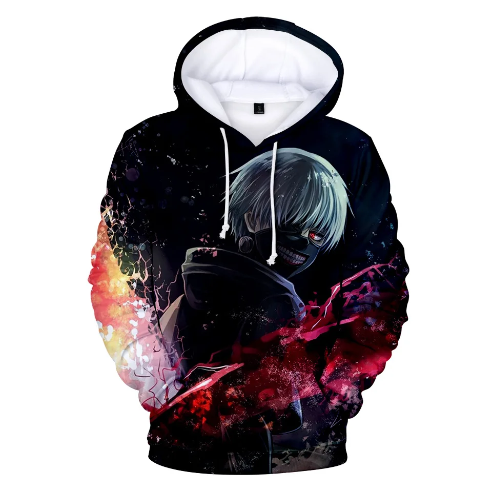 

Anime Tokyo Ghoul Men/women 3D Hoodies Sweatshirt Fashion Kaneki Ken Cartoon Casual Harajuku Hoody Autumn Coat Streetwear