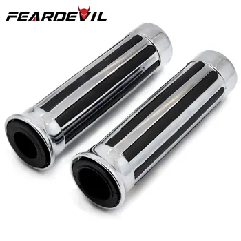 

Feardevil 22MM 25MM Motorcycle Handlebar Handle Bar Grip Parts Chrome for Harley Honda Yamaha Harley Kawasaki Suzuki Universal