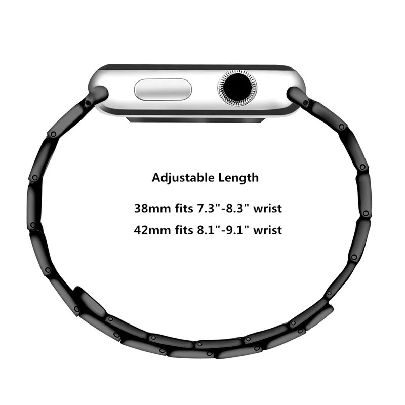 Ремешок для часов Apple watch 5 4 44 мм 40 из нержавеющей стали correa iwatch 3 2 1 42 38 браслет