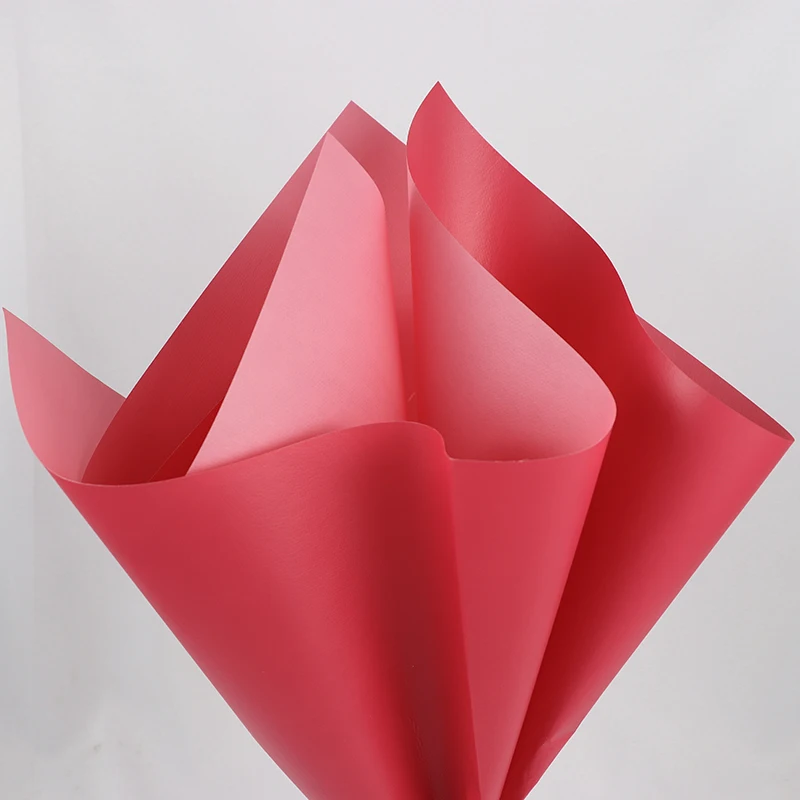 red water pink 60x60 см двойной цвет водонепроницаемая оберточная бумага цветок подарочная упаковка флорист поставки DIY Papier скрапбук оригами тканевая Бумага Ремесло - Цвет: red water pink