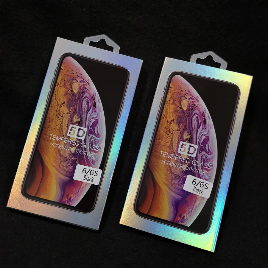 100 шт 5D полное покрытие защитное стекло для iPhone 11 Pro max X XR XS Max 7 8 6 6S Plus закаленное защитное стекло для экрана в розничной упаковке