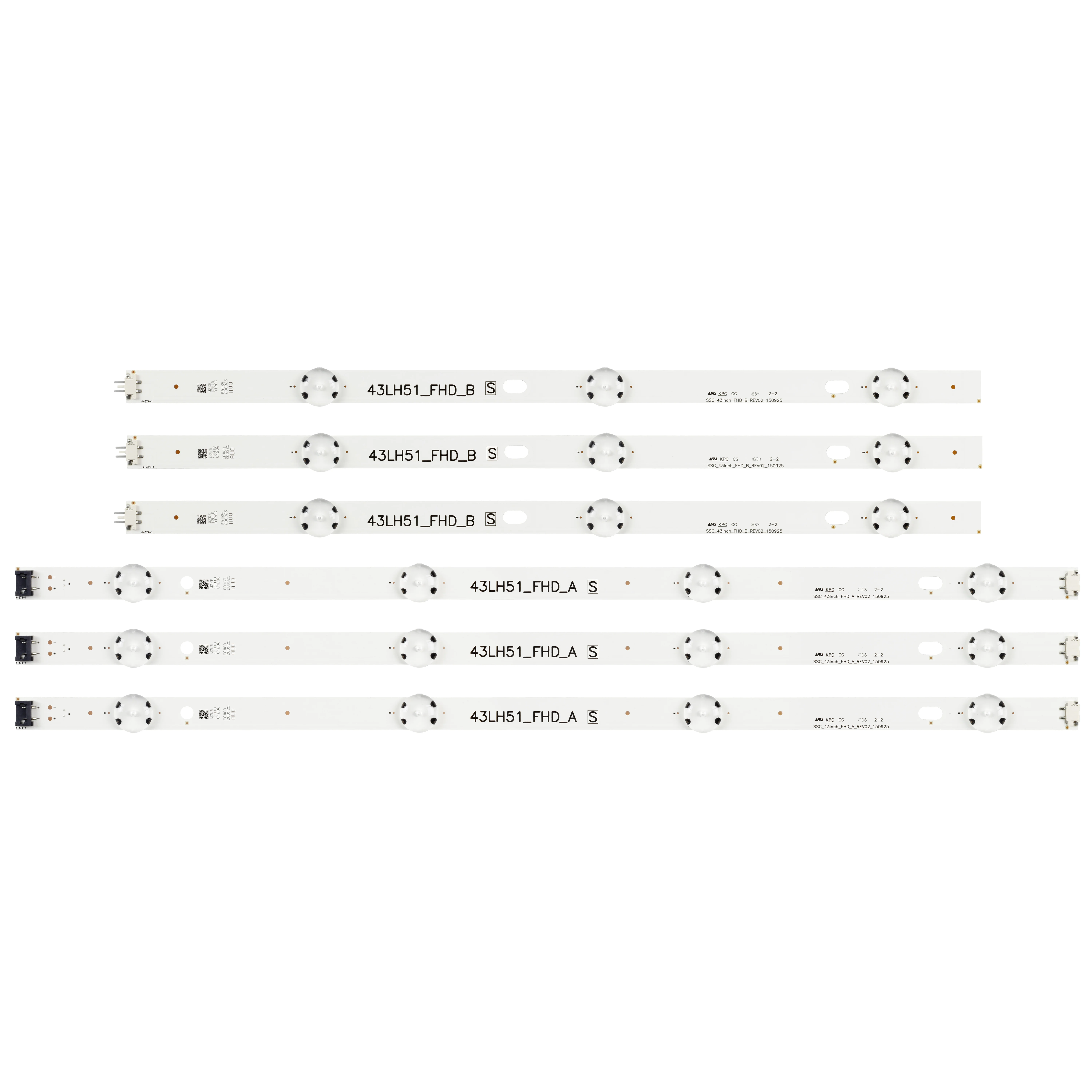 Faixa de Lâmpada de Luz de Fundo Led 7leds para lg 43 Polegadas tv 43lx300c-ca Cabeçote Hc430due Cob Cob a Ssc _ 43 Polegadas _ Fhd 43lj515v